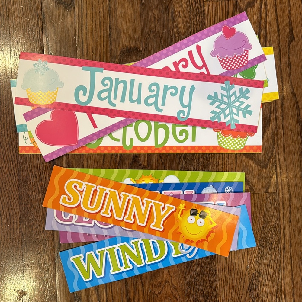 Months and Weather Classroom Decor Set